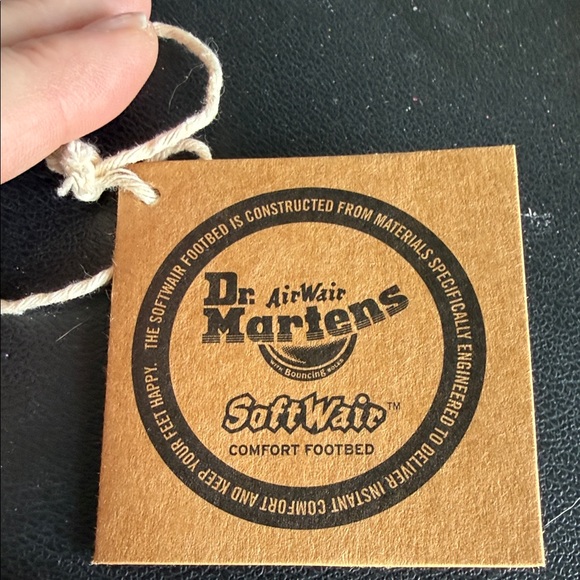 Dr. Martens Black Leather Boots with Yellow Accents - Picture 2 of 12